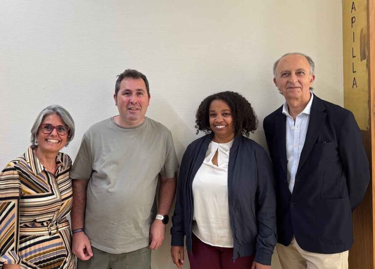 De izda. a dcha, L. Carrasco, I. Noblejas, la Dra. C. Feliz y el Dr. P. García Ruiz Espiga.