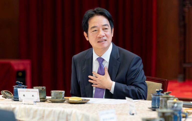 El presidente de la República de China, Lai Ching Te.