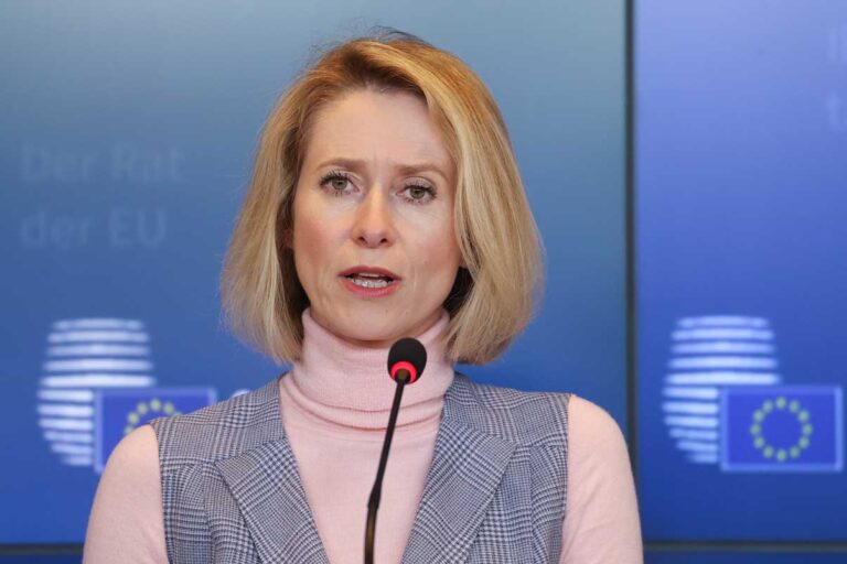 La Alta Representante de la Unión Europea para Política Exterior, Kaja Kallas.