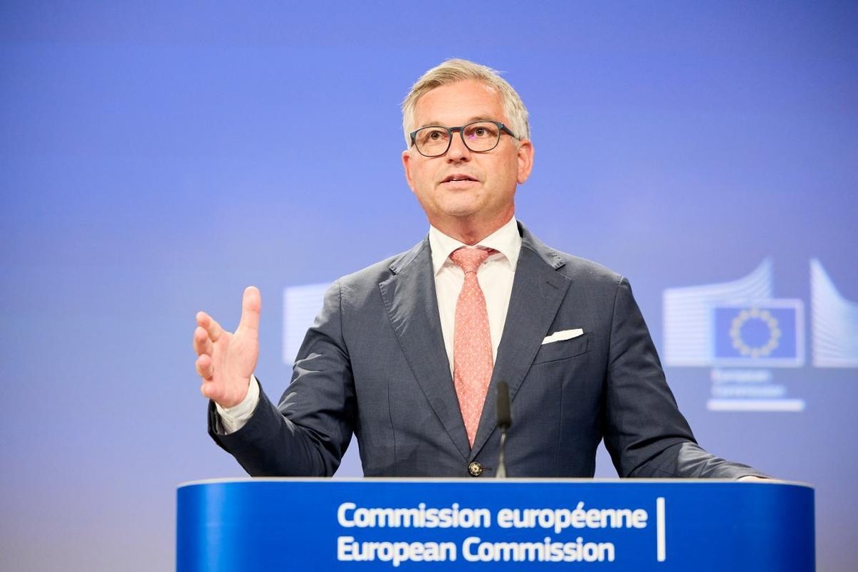 El comisario de Interior, Magnus Brunner, este martes en Bruselas. Foto: ©Claudio Centonze/ Unión Europea.