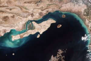 Estrecho de Ormuz, vista aérea. Foto: ©European Space Agency/ Wikimedia Commons.
