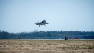 F-35 polacos en el aire. Foto: ©Ministerio de Defensa de Polonia/ Oficial.