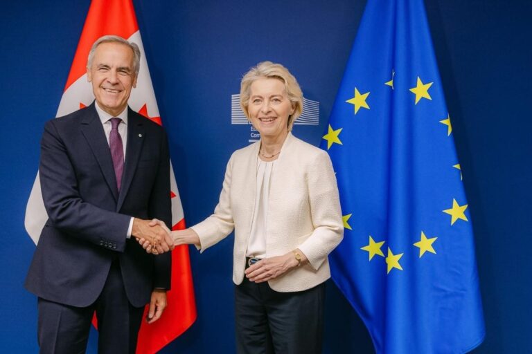 Mark Carney y Ursula von der Leyen. Foto: ©Christophe Licoppe/ Unión Europea.
