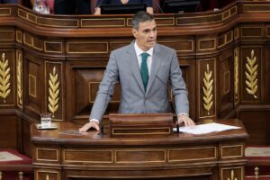 El presidente del Gobierno, Pedro Sánchez Pérez-Castejón, en la sesión plenaria del 3 de septiembre en el Congreso de los Diputados. Foto: ©Congreso de los Diputados.