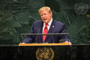 El presidente de Estados Unidos, Donald Trump, en la 81º sesión de la Asamblea General de la ONU. Foto: ©ONU.
