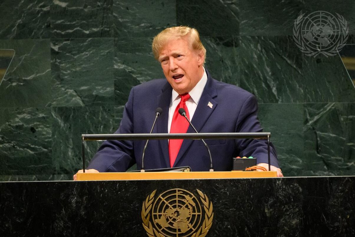 El presidente de Estados Unidos, Donald Trump, en la 81º sesión de la Asamblea General de la ONU. Foto: ©ONU.