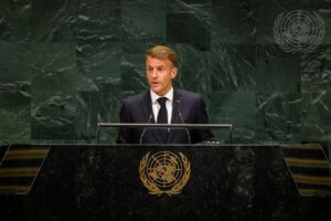 El presidente de Francia, Emmanuel Macron, en la 81º sesión de la Asamblea General de la ONU. Foto: ©ONU.