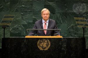 El secretario general de la ONU, António Guterres, en la 81º sesión de la Asamblea General de la ONU. Foto: ©ONU.