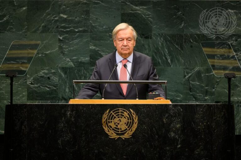 El secretario general de la ONU, António Guterres, en la 81º sesión de la Asamblea General de la ONU. Foto: ©ONU.