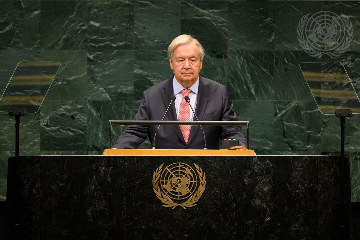 El secretario general de la ONU, António Guterres, en la 81º sesión de la Asamblea General de la ONU. Foto: ©ONU.