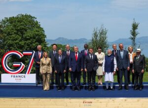 Cumbre presencial del G7, celebrada en Francia. Foto: ©Gabinete del Primer Ministro de la República de la India/ Oficial.