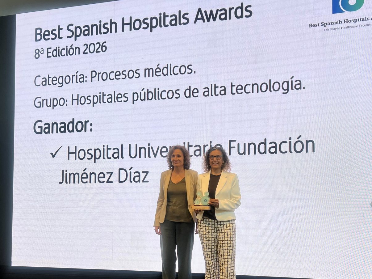 El FJD, Best Spanish Hospital Award (BSH) en “ProcesosMédicos” entre los “Hospitales públicos de alta tecnología”.