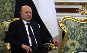 El presidente del Consejo de Liderazgo Presidencial de la República de Yemen, Rashad Mohammad al-Alimi, durante una visita oficial a Rusia. Foto: ©Kremlin/ Oficial.