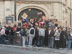 Protestas estudiantiles en Francia. Foto: ©Guallendra/ Wikimedia.
